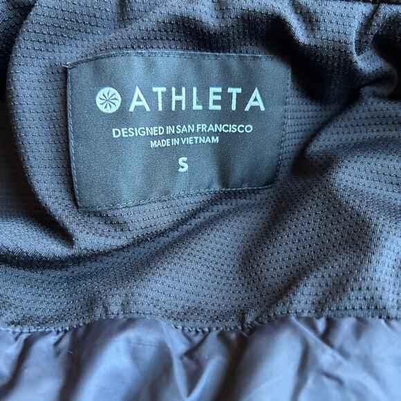Athleta Rock Ridge Black Quilted PrimaLoft Full Zip Vest-Size Small - Picture 8 of 12